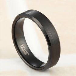 Black Tungsten Carbide Ring Men