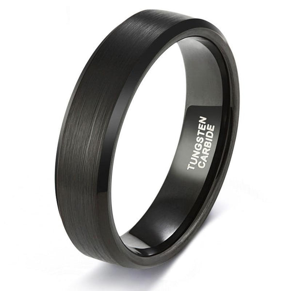Black Tungsten Carbide Ring Men