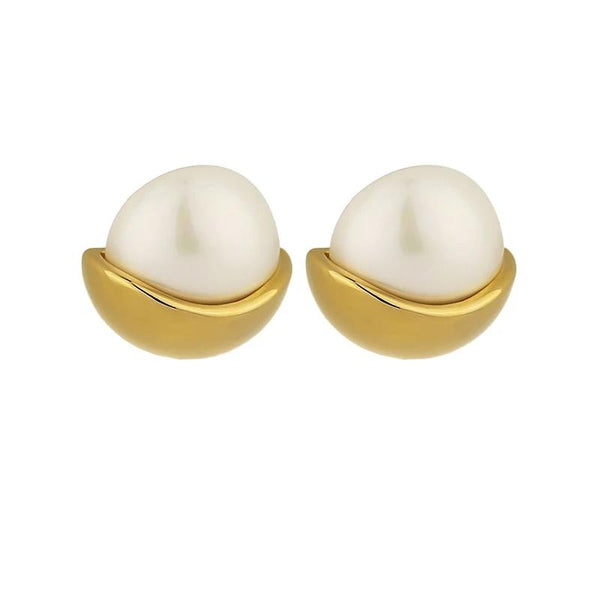 Simulated Pearls Stud Earrings