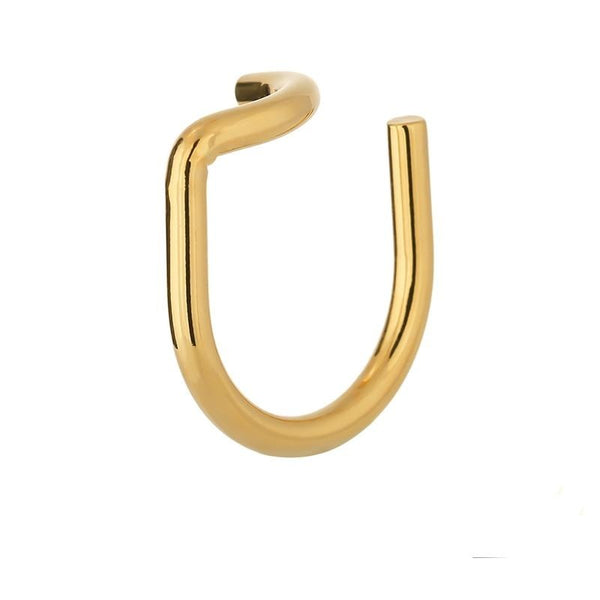 Minimalist Metal Gold Opening Ring